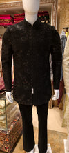 Men’s Black Embroidered Sherwani