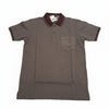 Men’s Coffee Brown Striped Polo T-Shirt