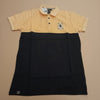 Men’s Beige & Black Colorblock Polo T-Shirt