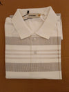 Men's Premium Off-White Textured Polo T-Shirt