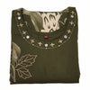 Olive Floral Printed Kurta Pant & Dupatta Set