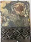 Women's  Floral Printed Saree with Designer Border