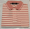 Men's Dusty Rose Striped Polo T-Shirt
