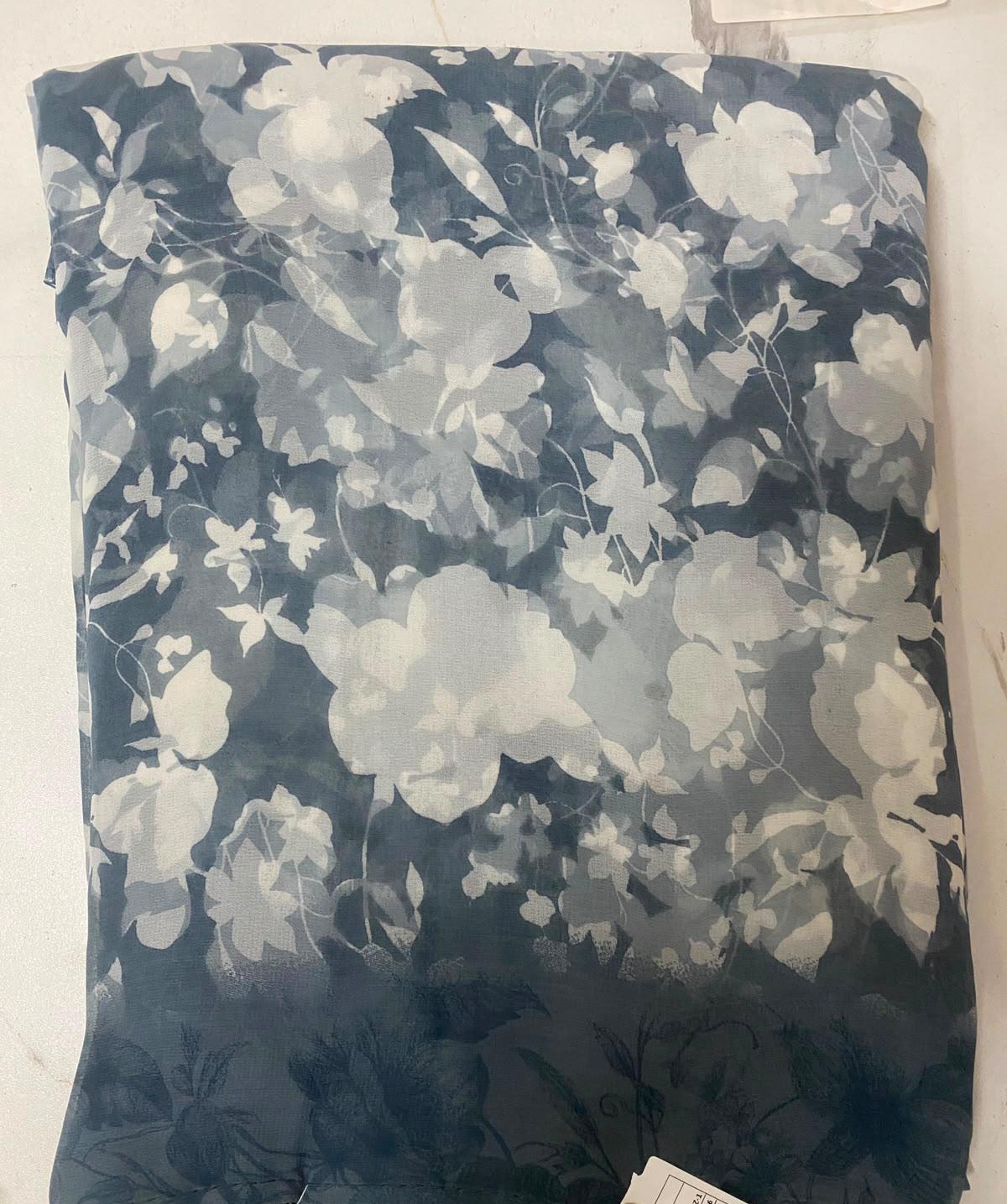 Floral Printed Saree with Elegant Border
