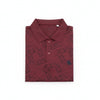 Men's Maroon Printed Polo T-Shirt |