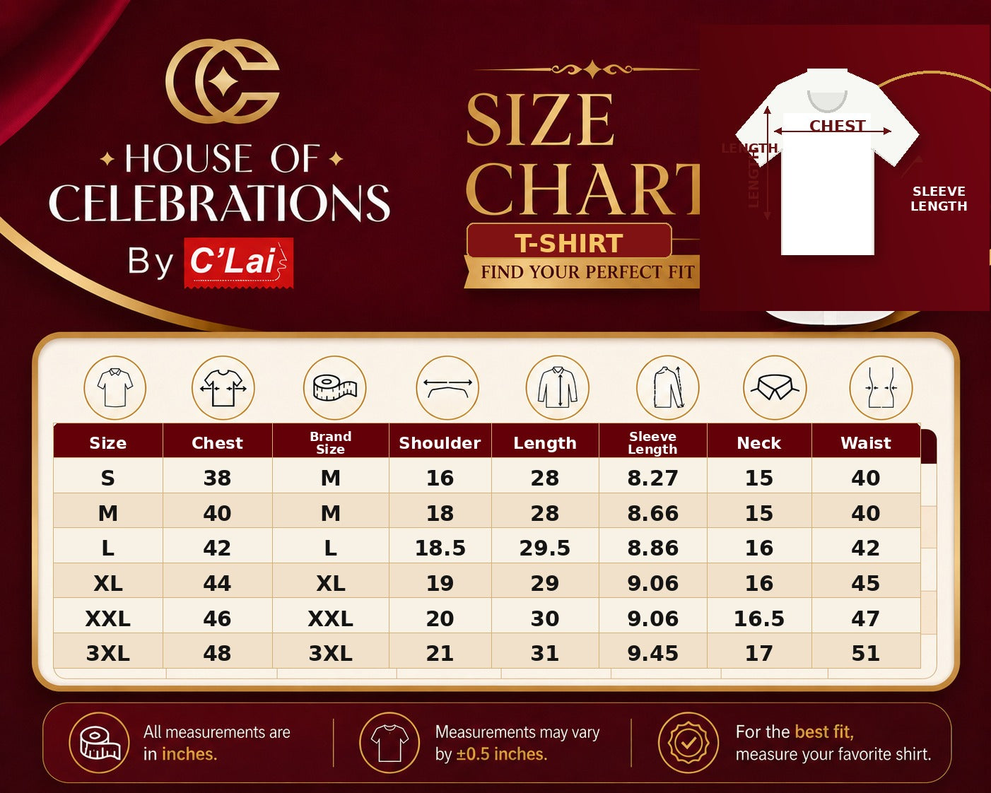 Men’s Brown Abstract Printed Round-Neck T-Shirt