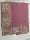 Women's Elegant Lavender Woven Silk Blend Saree with Rich Zari Border