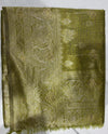 Olive Green Woven Saree with Elegant Zari Floral Motifs & Rich Pallu