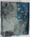 Elegant Steel Blue Saree with Silver Zari Woven Border &  Pallu