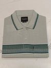 Premium Men's Navy Blue Mandarin Collar T-Shirt |