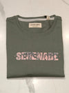 Men’s Sage Green Oversized Graphic Print T-Shirt