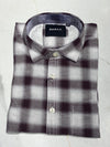 Classic Maroon & White Checkered Casual Shirt