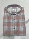 Dusty Rose Checkered Casual Shirt