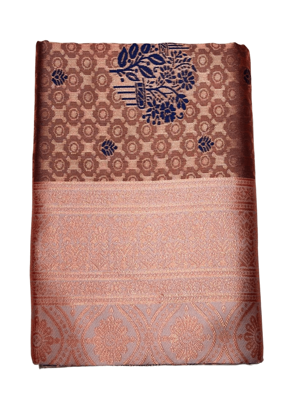 Elegant Peach & Purple Kanjivaram Silk Saree for Festive Celebrations