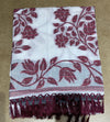 Title: Elegant White & Magenta Floral Print Saree
