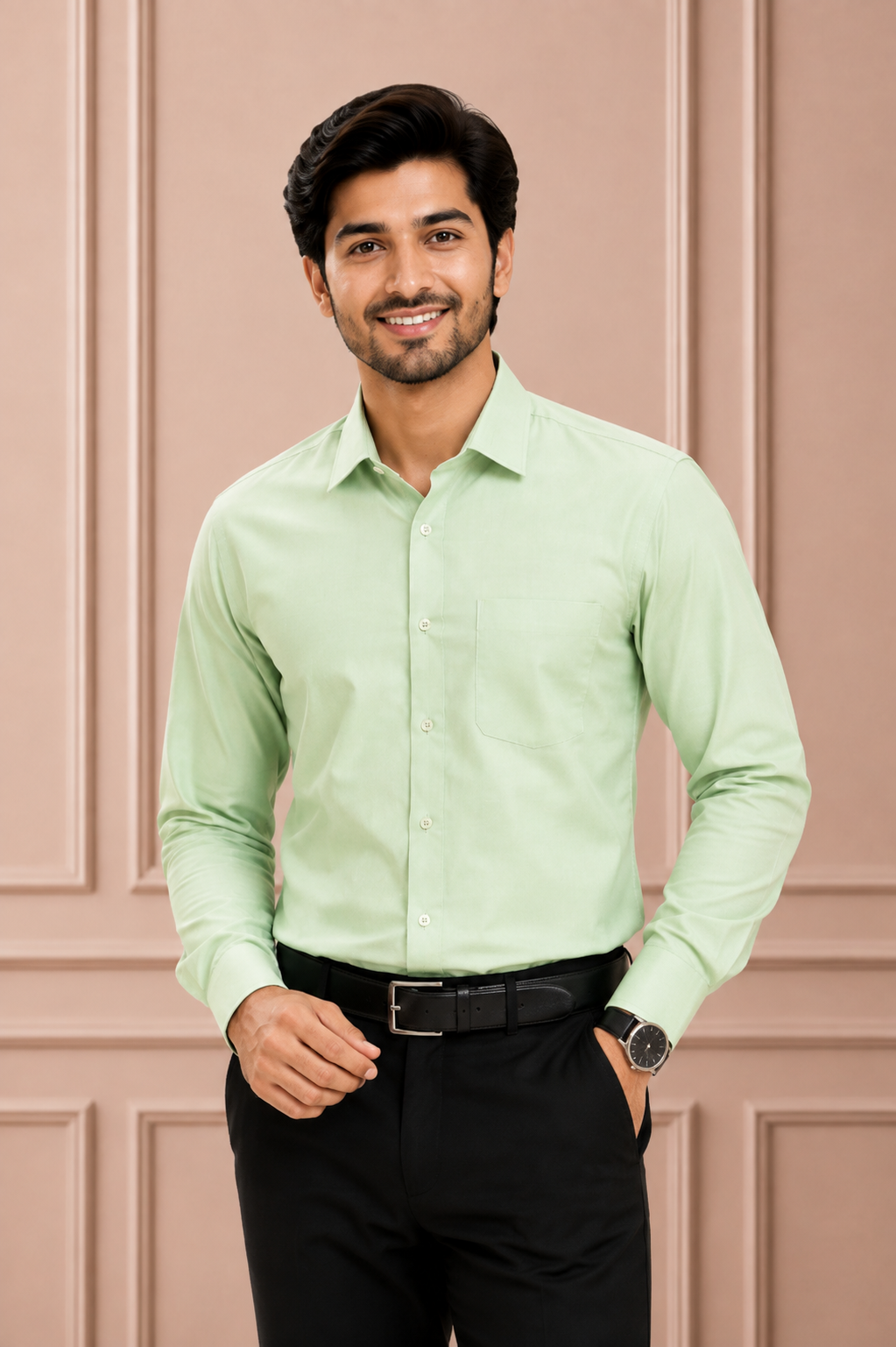 Premium Mint Green Formal Shirt