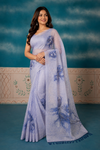 Designer Organza Saree with Floral Print