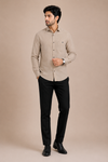 Men's Linen Blend Formal Shirt
