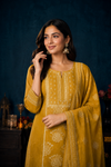 Cotton Kurta Pant Set with Dupatta