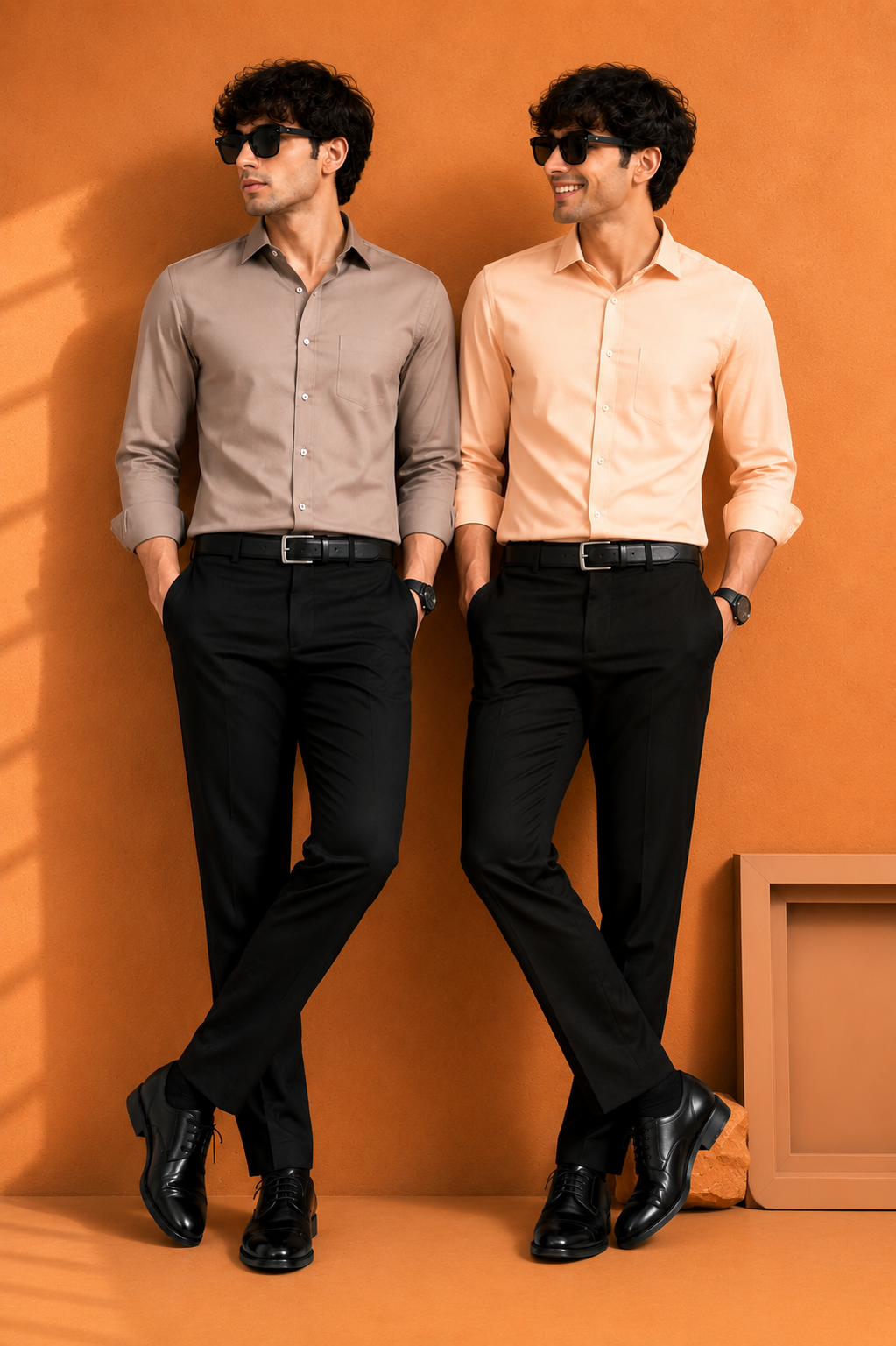 Men's Premium Peach Formal Shirt