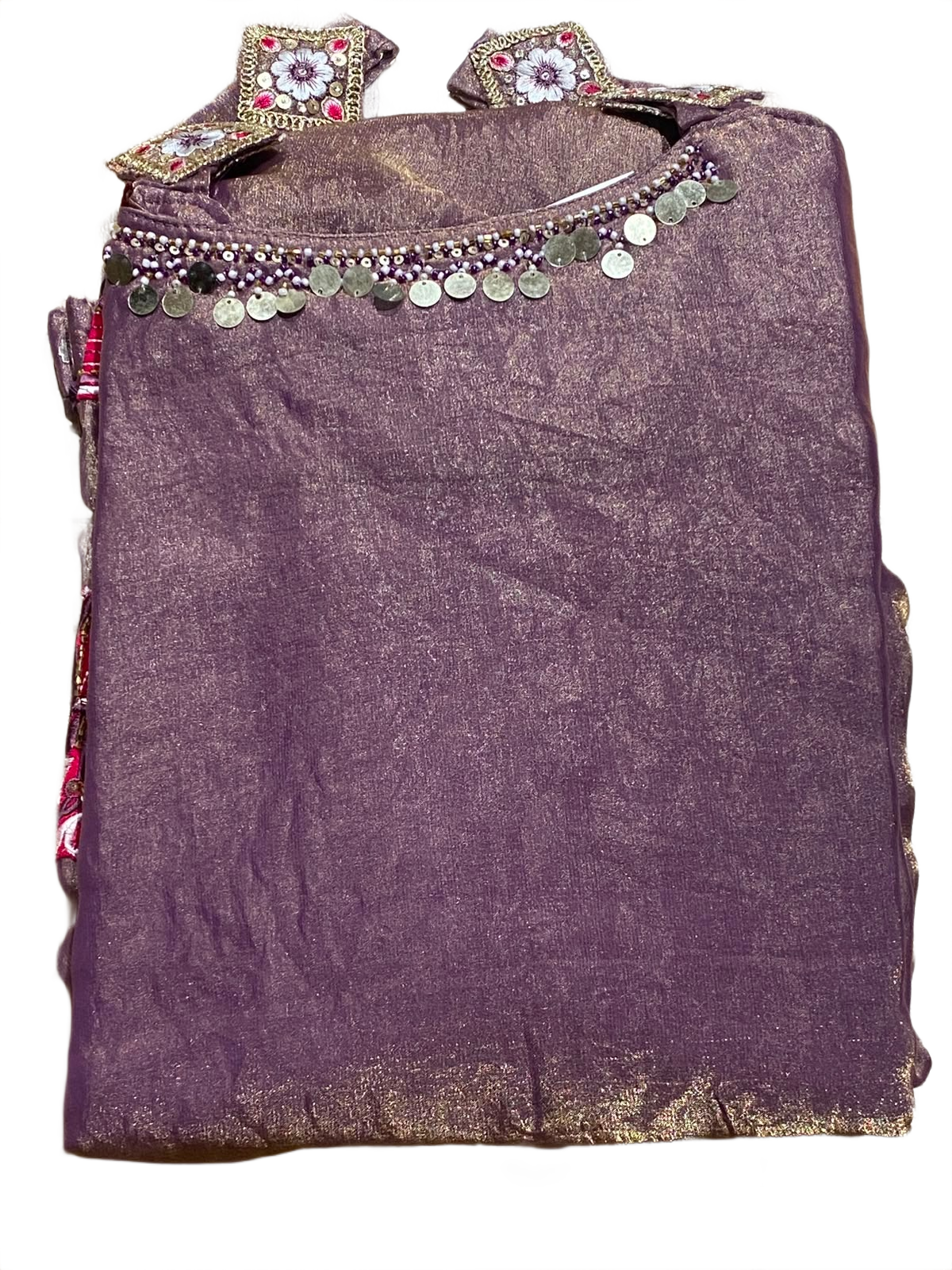 Embroidered Designer Kurta Set with Palazzo & Chiffon Dupatta