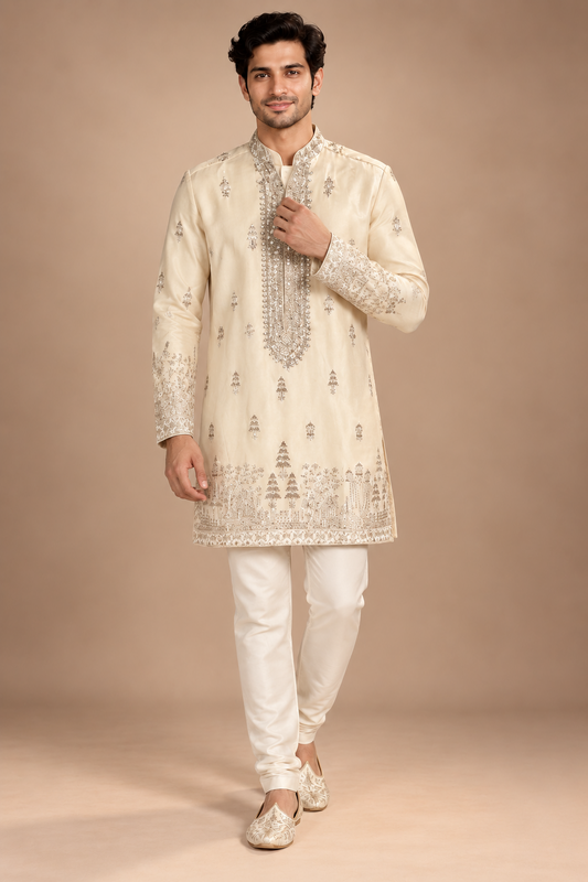 vory Embroidered Festive Kurta Set