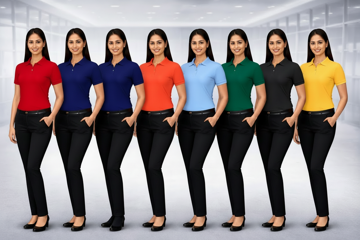 Corporate Uniform Women T-Shirt Customizable Bulk Order