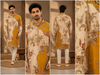 Mustard & Ivory Floral Printed Festive Kurta for Men