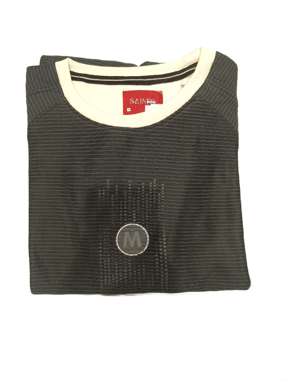 Men'sl Textured Round Neck T-Shirt | Premium Casual Wear