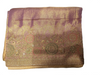 Women's Lavender Banarasi Silk Saree with Rich Gold Zari Woven Border