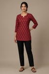 Elegant  Printed Cotton Kurti Top for Women