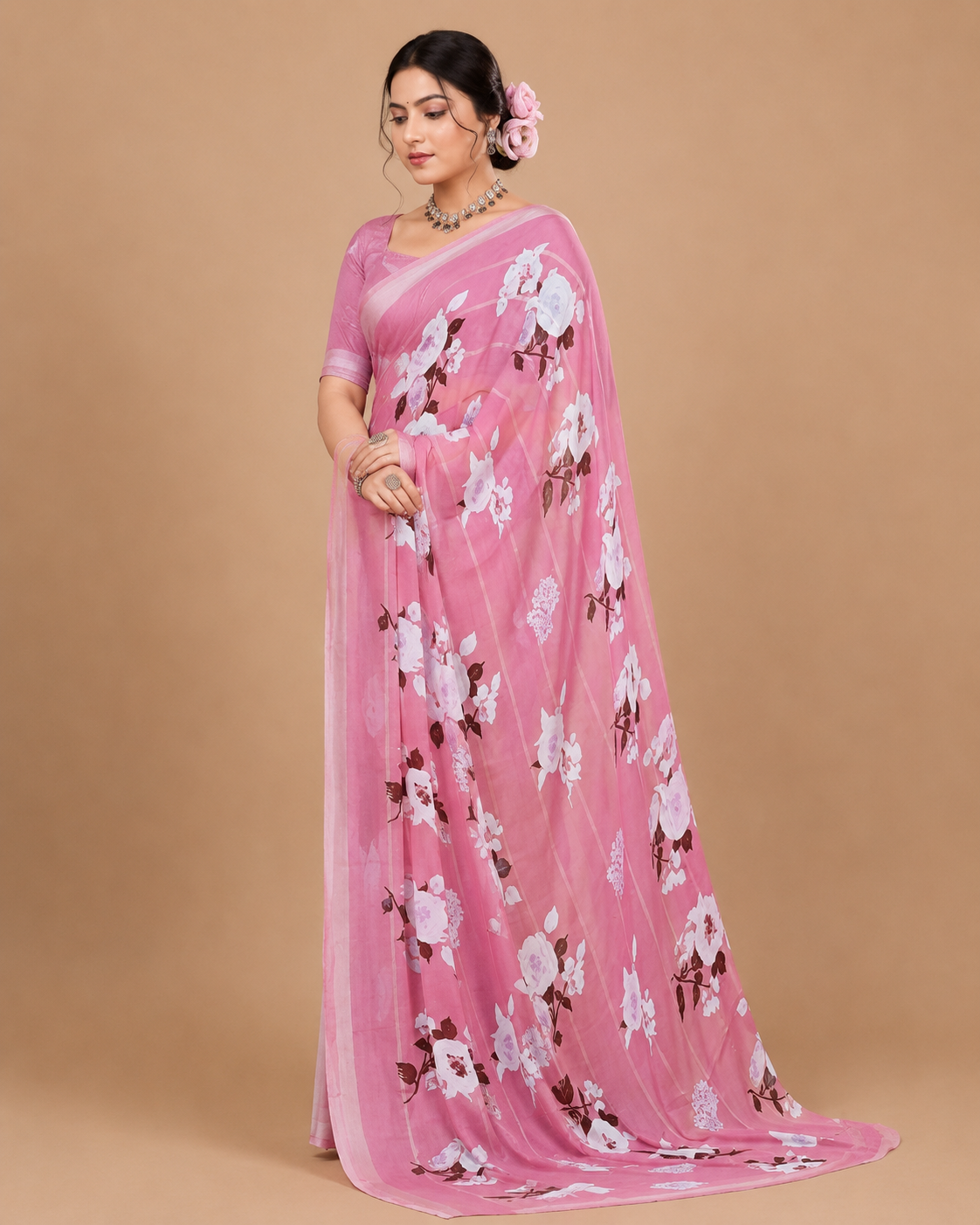 Women’s Floral Printed Saree