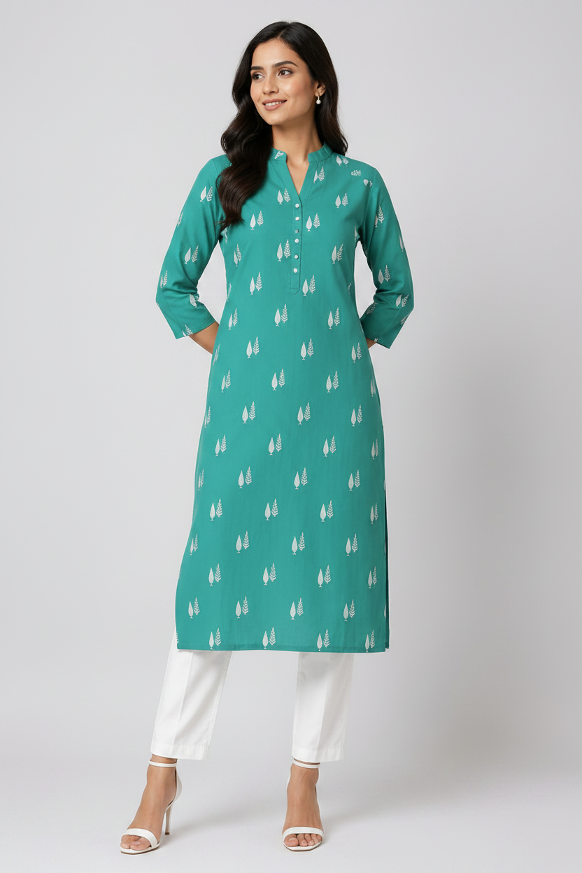 Women’s Printed Straight Kurti