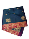 Royal Teal & Magenta Festive Saree