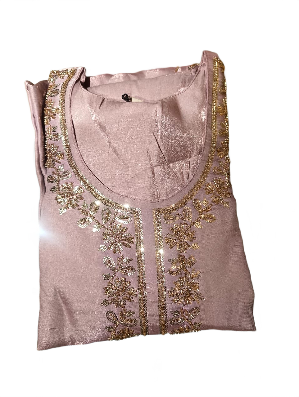Lavender Bloom Embroidered Salwar Suit Set