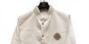Ivory Textured Nehru Jacket with Matching Shirt