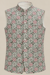 Green Floral Printed Modi Jacket