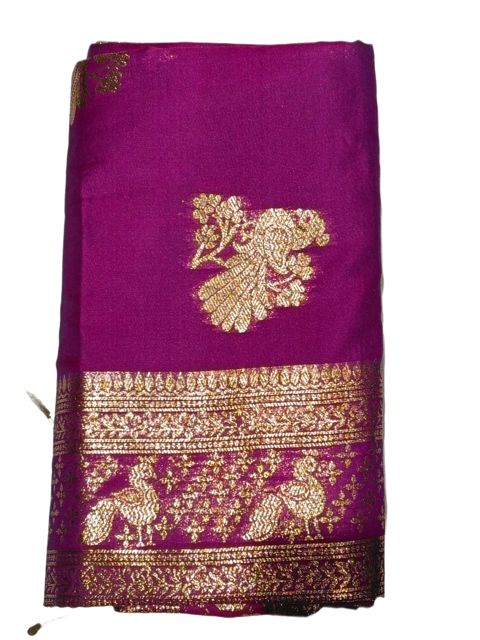 Royal Magenta Woven Festive Saree
