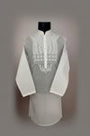 Premium White Embroidered Kurta Pajama for Men