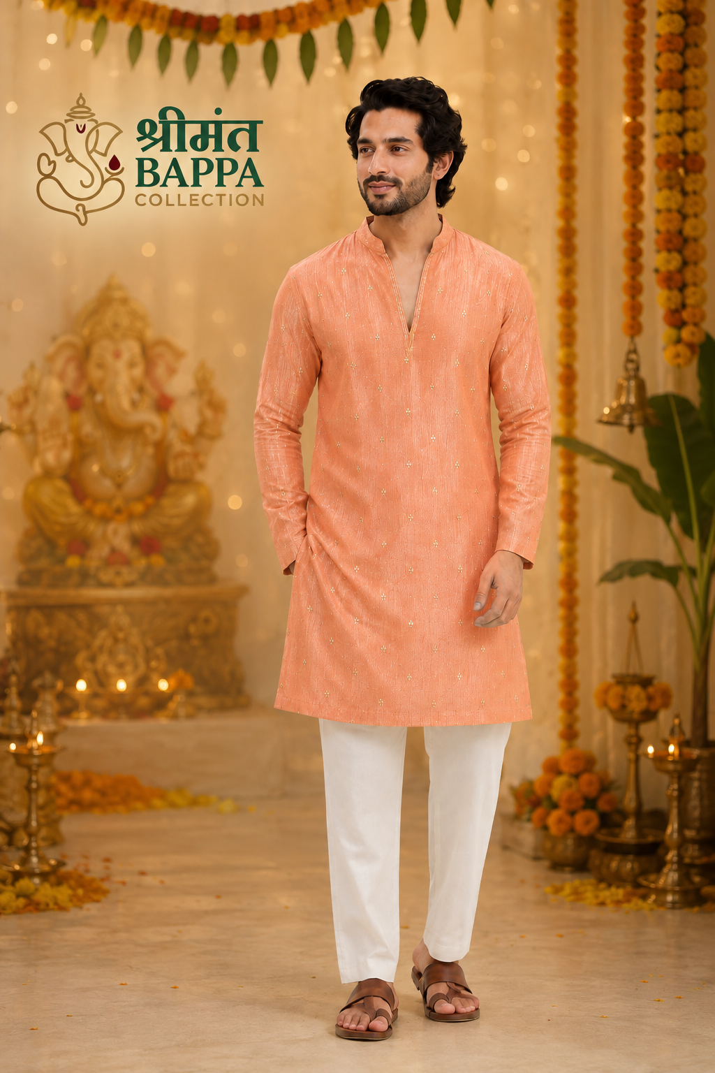 Plum Tissue Kurta