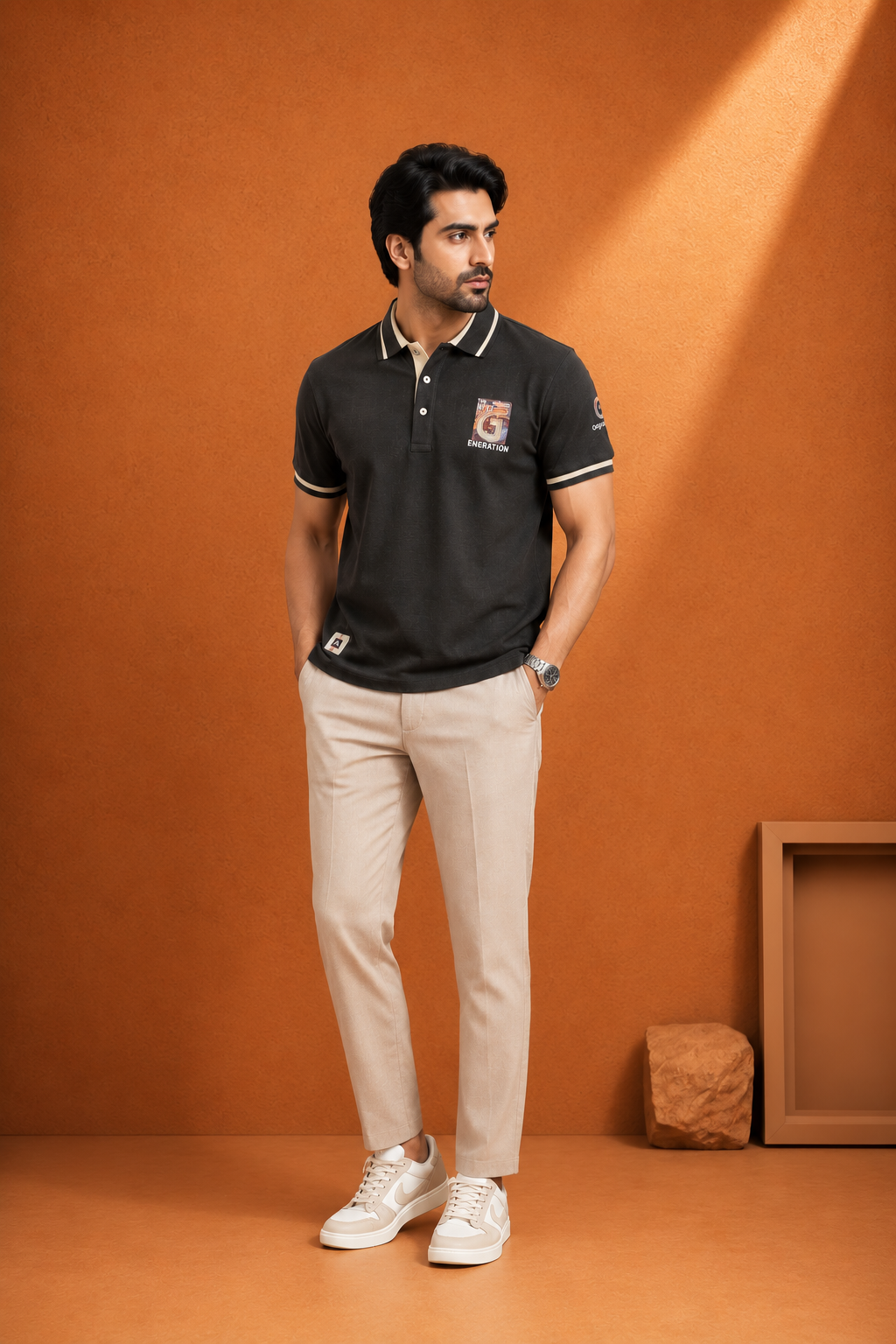 Next Generation Premium Polo T-Shirt – Classic Black