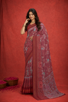Elegant Printed Saree with Designer Border