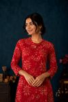 Floral Printed A-Line Kurti
