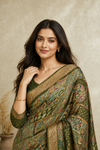 Elegant Printed Saree with Rich Paisley & Heritage Border