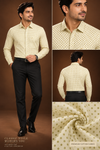 Classic White Printed Shirt – Sophisticated Men’s Formal Look