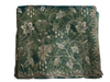 Elegant Sage Green Floral Embroidered Saree with Delicate Lace Border