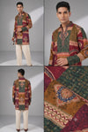 Multicolor Printed Festive Kurta