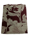 Maroon Floral Printed Sleeveless A-Line Co-Ord Set