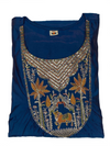 Royal Blue Embroidered Kurta Pant Dupatta Set for Women
