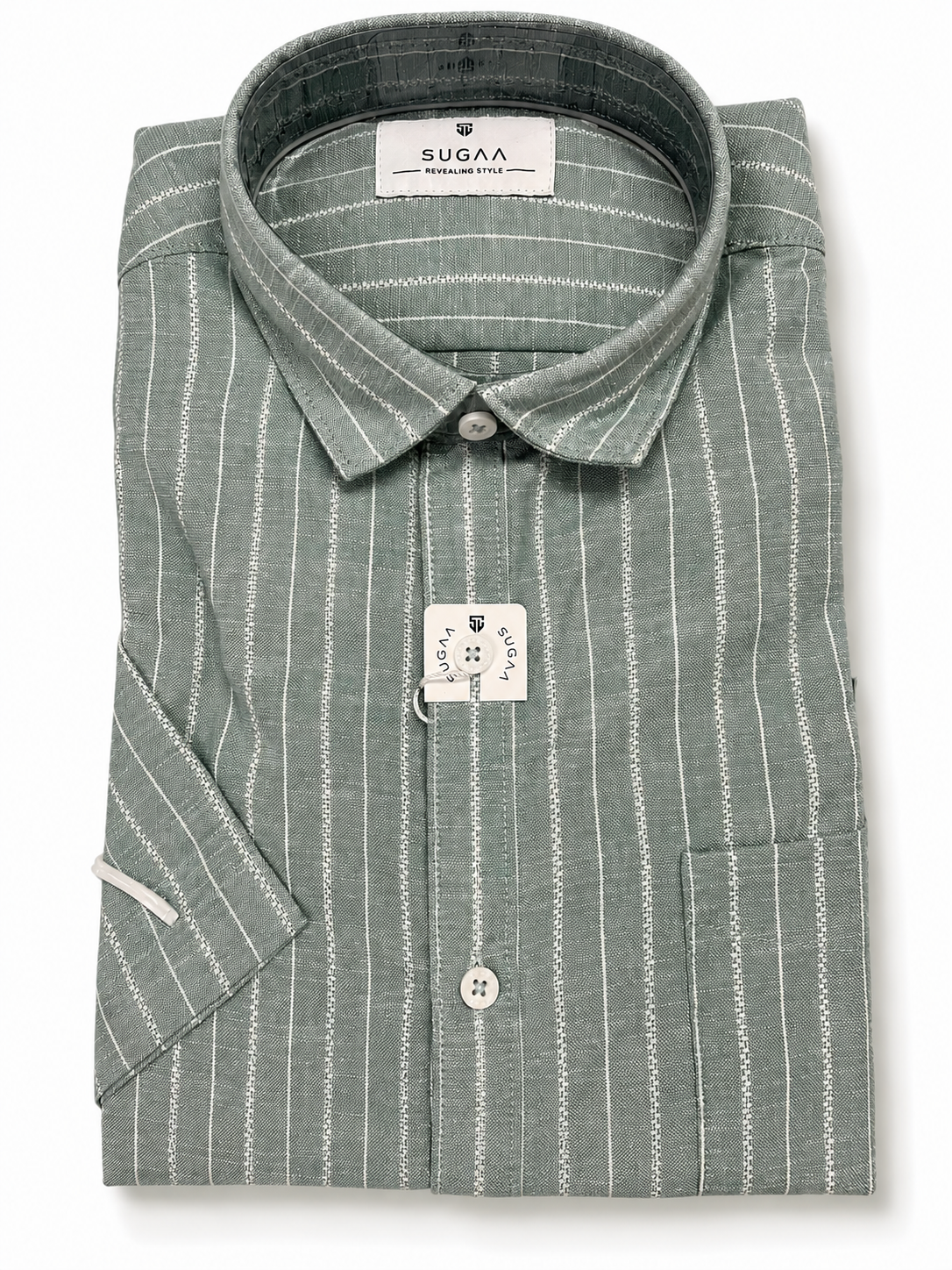Men's  Striped Half Sleeve Casual Shirt